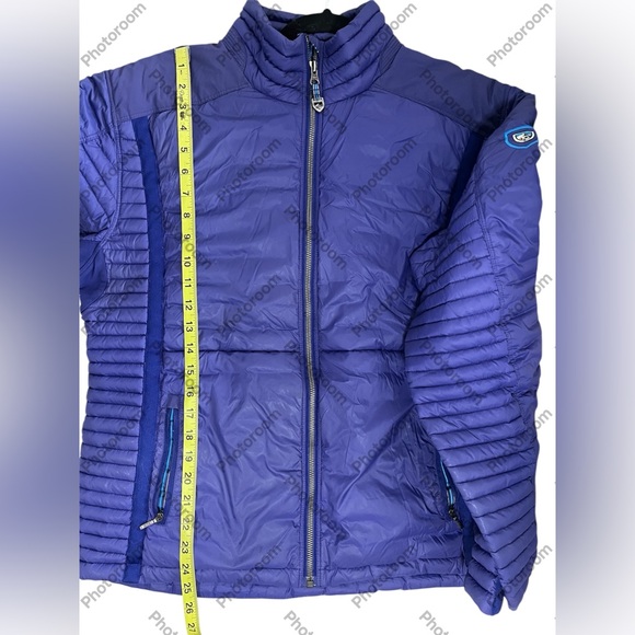KUHL Projectkt Spyfire Goose Down Jacket Coat Purple Puffer Size XL - Picture 12 of 12